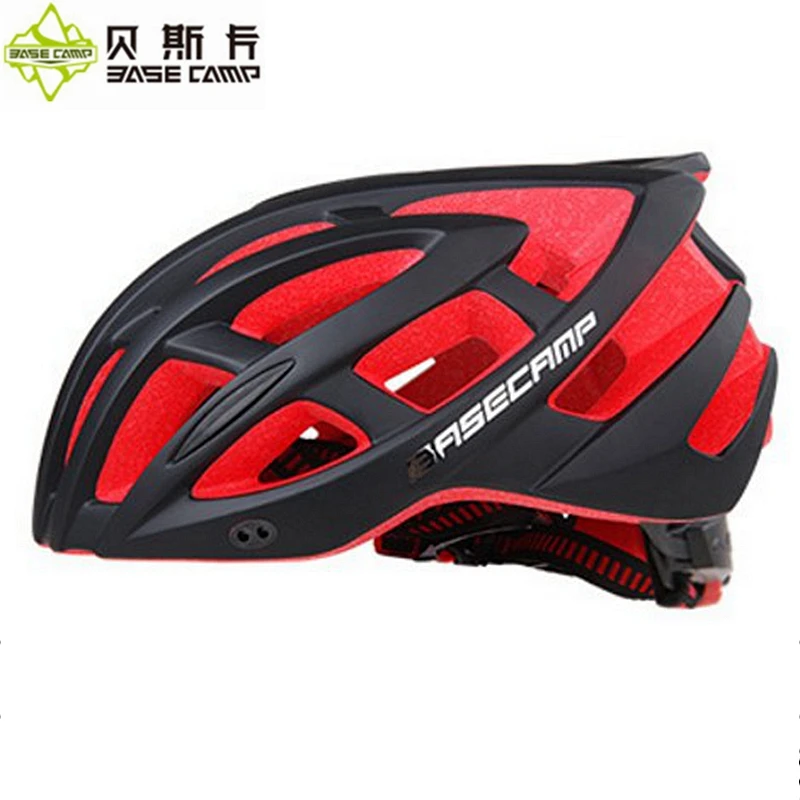 

BASECAMP Men Women Bicycle Helmets Cycling Helmet MTB Professional Ultralight Integrally-molded Mountain Road Black Bike Helmet