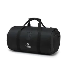 OZUKO Travel Handbags for Men Large Capacity Duffle Bags 2019 Multifunction Male Luggage Bag with Suit Storage Gym Black Bag