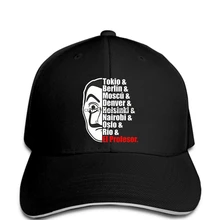 Для мужчин Бейсбол крышкой El Profesor для La Casa De Papel поклонников Bella Ciao Dali Маска cap Новинка cap wo Для мужчин