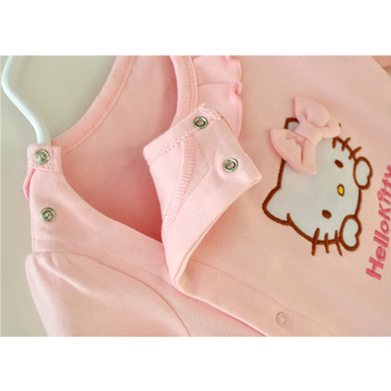 Ropa de bebé niña bebés recién nacidos Hello Kitty niñas conjuntos de ropa  regalos para Recién Nacido mamelucos de encaje + sombrero conjunto de ropa  de algodón - AliExpress Madre y niños