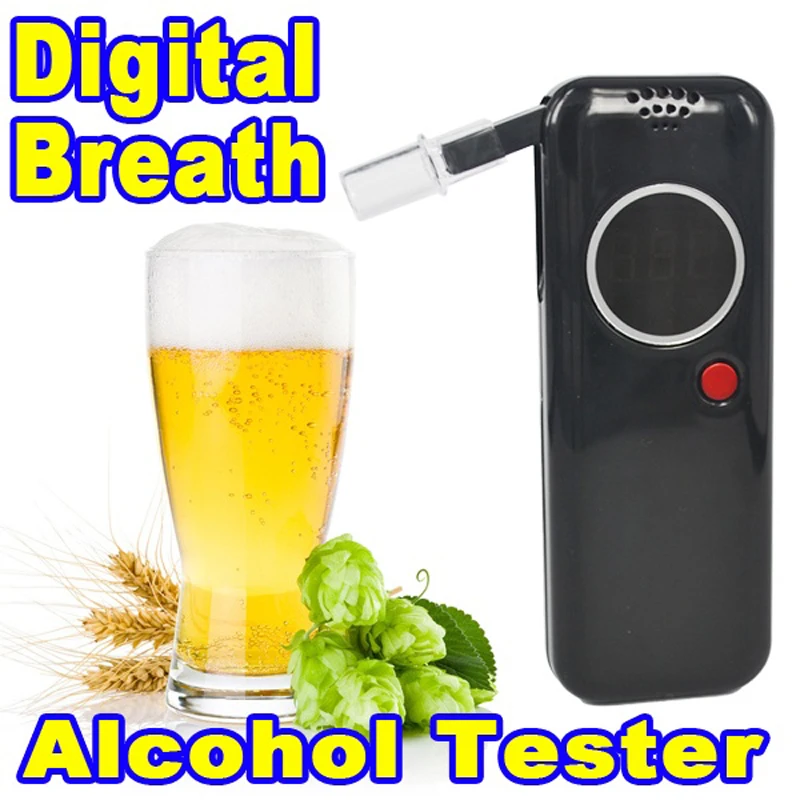 محلل الكحولية متر الكاشف الأحمر Lcd الخلفية جهاز اختبار شرب الكحوليات البسيطة الادوات جهاز اختبار رقمي نسبة الكحول رقمي التنفس الكحول