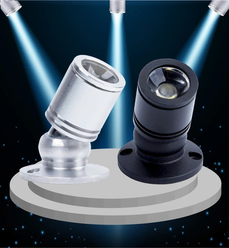

LED Mini 1W 3W universal head Jewelry counter spotlight