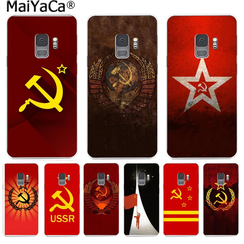 MaiYaCa Советского Союза СССР для фотосъемки в стиле гранж с изображением флага