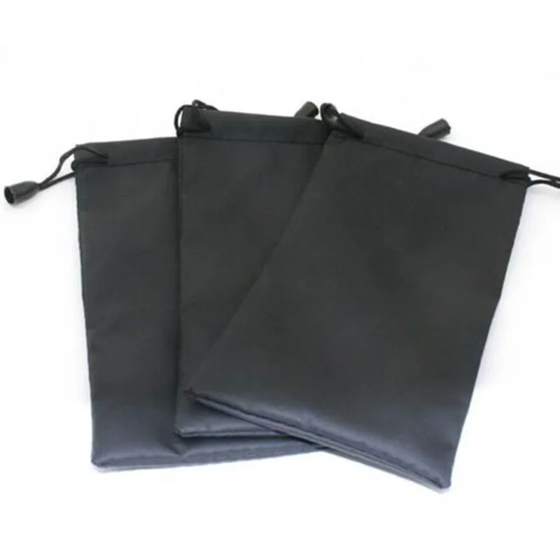 5Pcs/Pack Sunglasses Bags Black Simplicity Microfiber Soft Dust-proof Optical Glasses Carry Bag Portable Eyewear Accessories