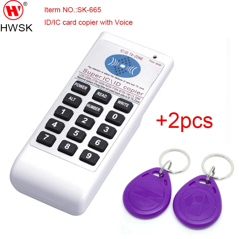 Мини Super IC/ID card copier + 2 шт. T5577 EM4305 Ручной 125 кГц 250 375 до 13 56 МГц IC ID RFID дубликатор для