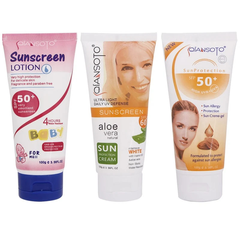 1 Pcs Sunscreen Cream 100ml Protection Face Cream Sunblock Hot SPF 50