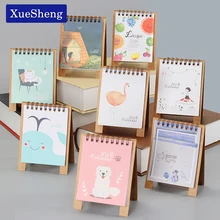 New Arrived 2018 Fresh Style DIY Animals Mini Desktop Paper Calendar Dual Daily Scheduler Table Planner Yearly Agenda Organizer