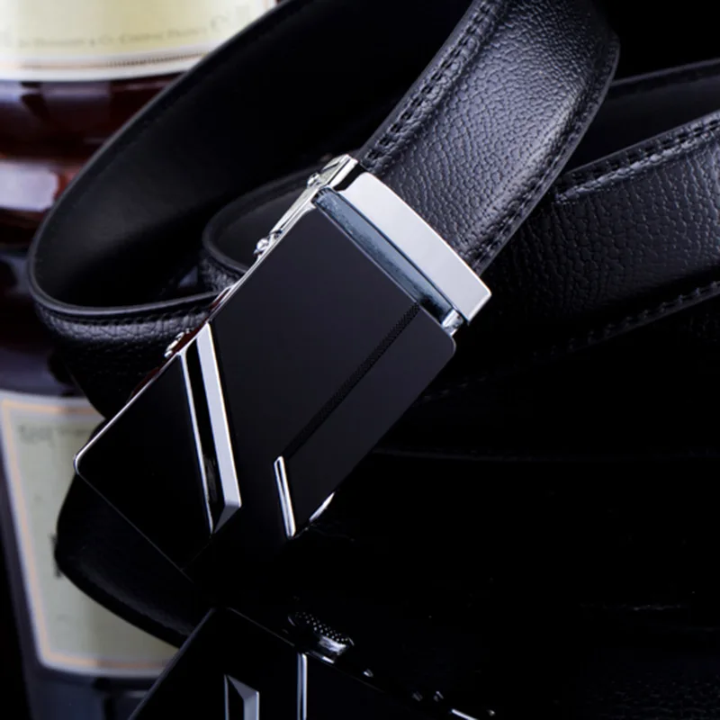 Мужской деловой ремень из ПУ кожи с автоматической пряжкой|leather belts for men|fashion leather