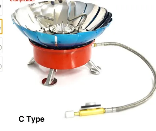 Baratos Estufa a prueba de viento cocina utensilios de cocina quemadores de Gas para Camping Picnic Cocina Barbacoa con tubo extendido 3 tipos CL045