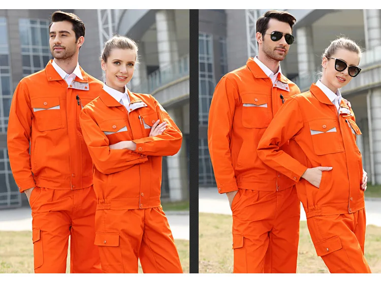 Work Clothing Sets Men Women Unisex Workwear Suits Spring Autumn Long Sleeve Jackets and Pants Factory Repair Workers Uniforms (6)