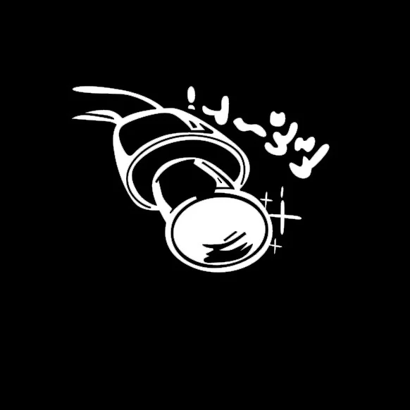 Car styling Hot selling cartoon car stickers exhaust car stickers