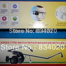 20x лупа увеличительное стекло лупа с светодиодный светильник инструмент для ремонта часов