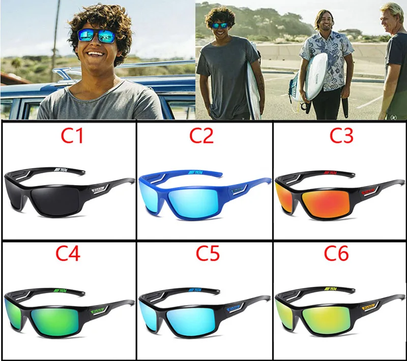 VIAHDA, Винтажные Солнцезащитные очки, мужские, поляризационные, для вождения, спортивные, солнцезащитные очки, защита, модные, для мужчин, женщин, цветные, зеркальные, UV400