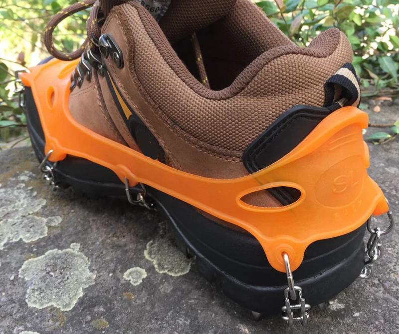 Quality Outdoor Climbing Antiskid Crampons Winter Walk 18 Teeth Ice Fishing Snowshoes Manganese Steel Slip Shoe Covers (17)