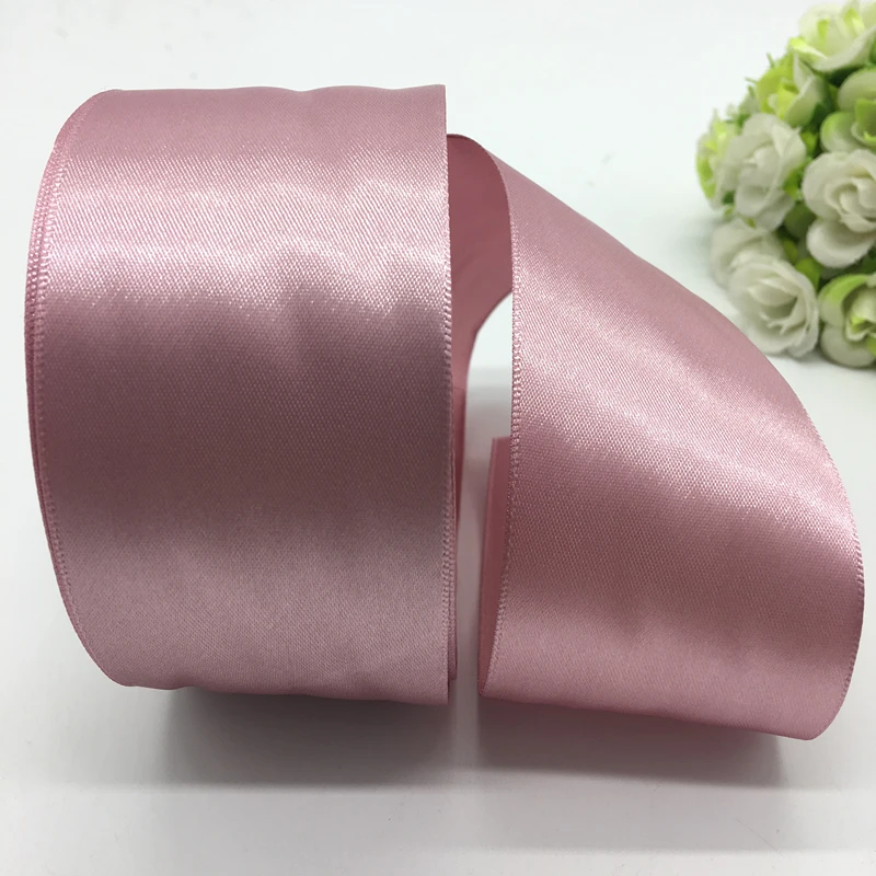 

5Yards/lot 50mm Pink Satin Ribbon Bow Craft Decor Wedding Christmas Party Decoration DIY Craft Sewing Supplies