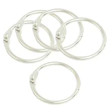 5 шт. серебро 30 мм Od. Металлическая скоба книги связующее с отрывными листами пружинное кольцо