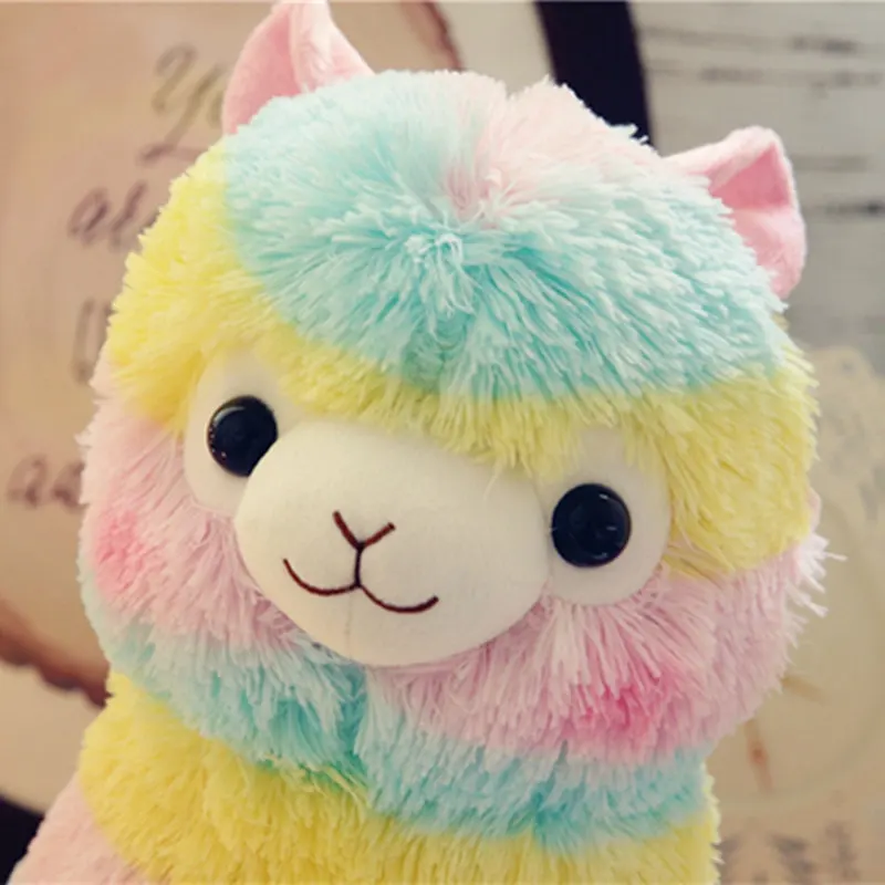 1 шт. 35 см Kawaii Радуга Альпака плюшевые животные мягкие плюшевые Alpacasso овца лама игрушки подарки на день рождения Валентина игрушки для девочек