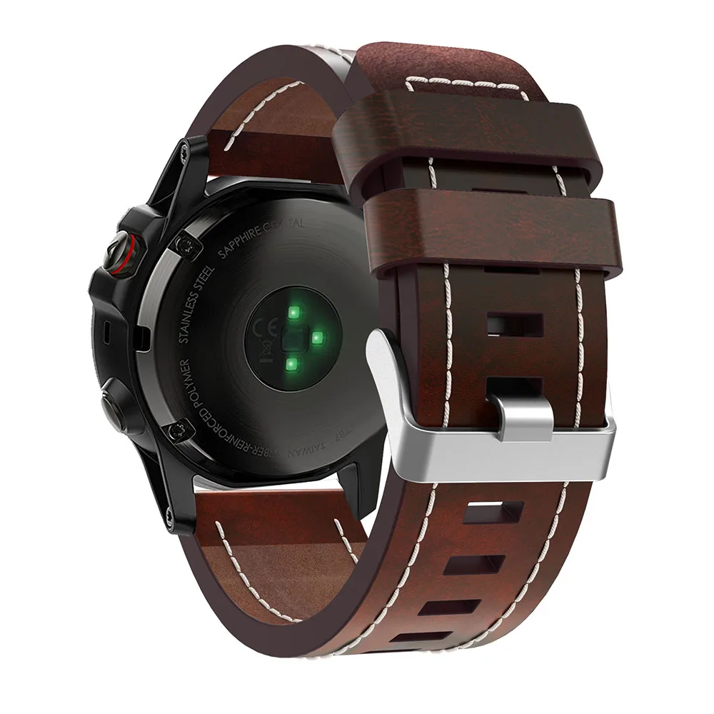 Watch-band-2017-New-good-Leather-wrist-Watch-Band-Strap-Bracelet-Belt-26MM-For-Garmin-Fenix (2)
