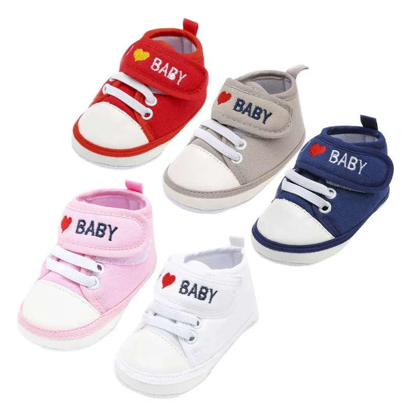 

Baby Shoes Baby Toddle Shoes Infant Sports Sneakers 2018 New Newborn Letter Printed Canvas Casual Shoes 0-18M A