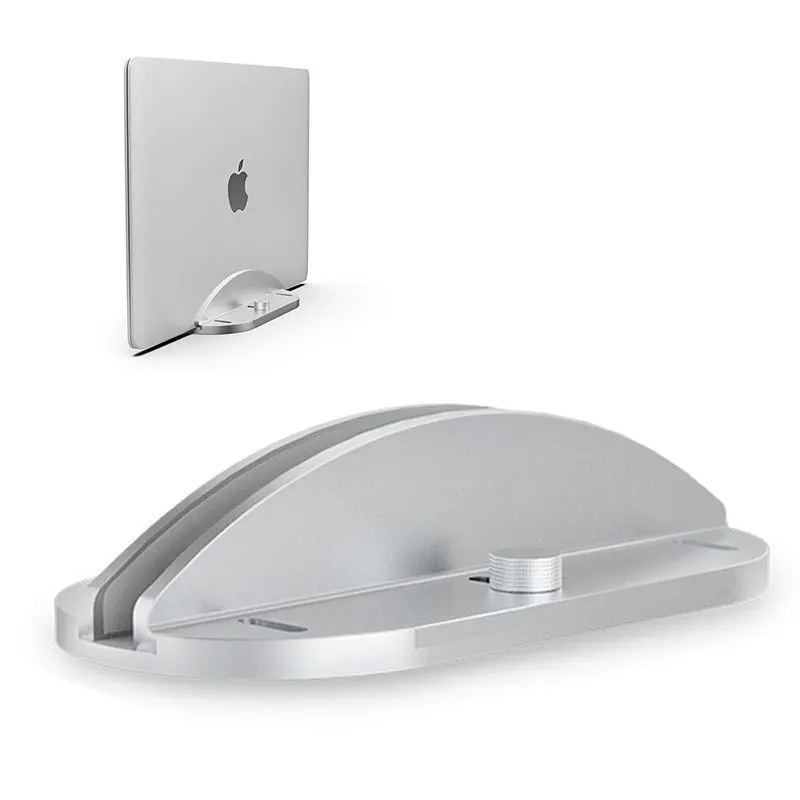 

Vertical Laptop Stand with Adjustable Holder, Suits All Brands of Laptop with Screen Size Up to 17.3", Aluminium Notebook mount