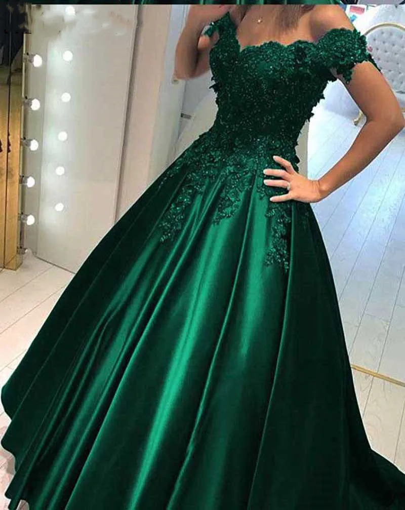 Длинное вечернее платье длиной до пола, элегантное зеленое атласное вечернее платье, кружевные Элегантные вечерние платья