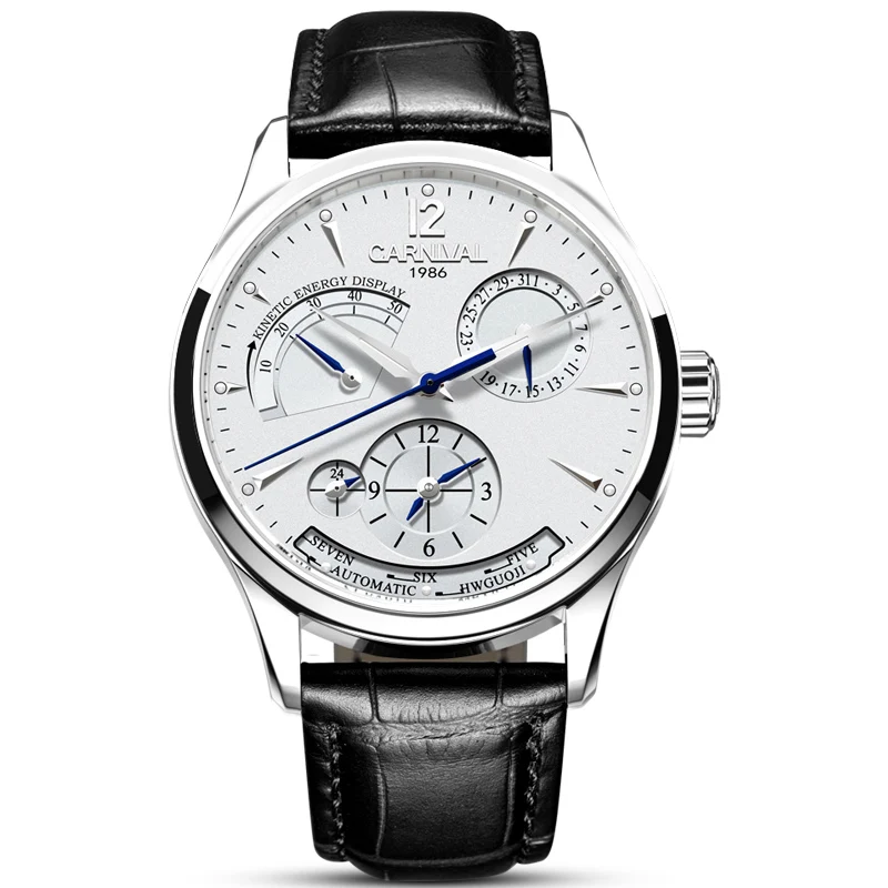 Original CARNIVAL Fashion Men font b Watch b font Top brand Multifunction Automatic font b Watch