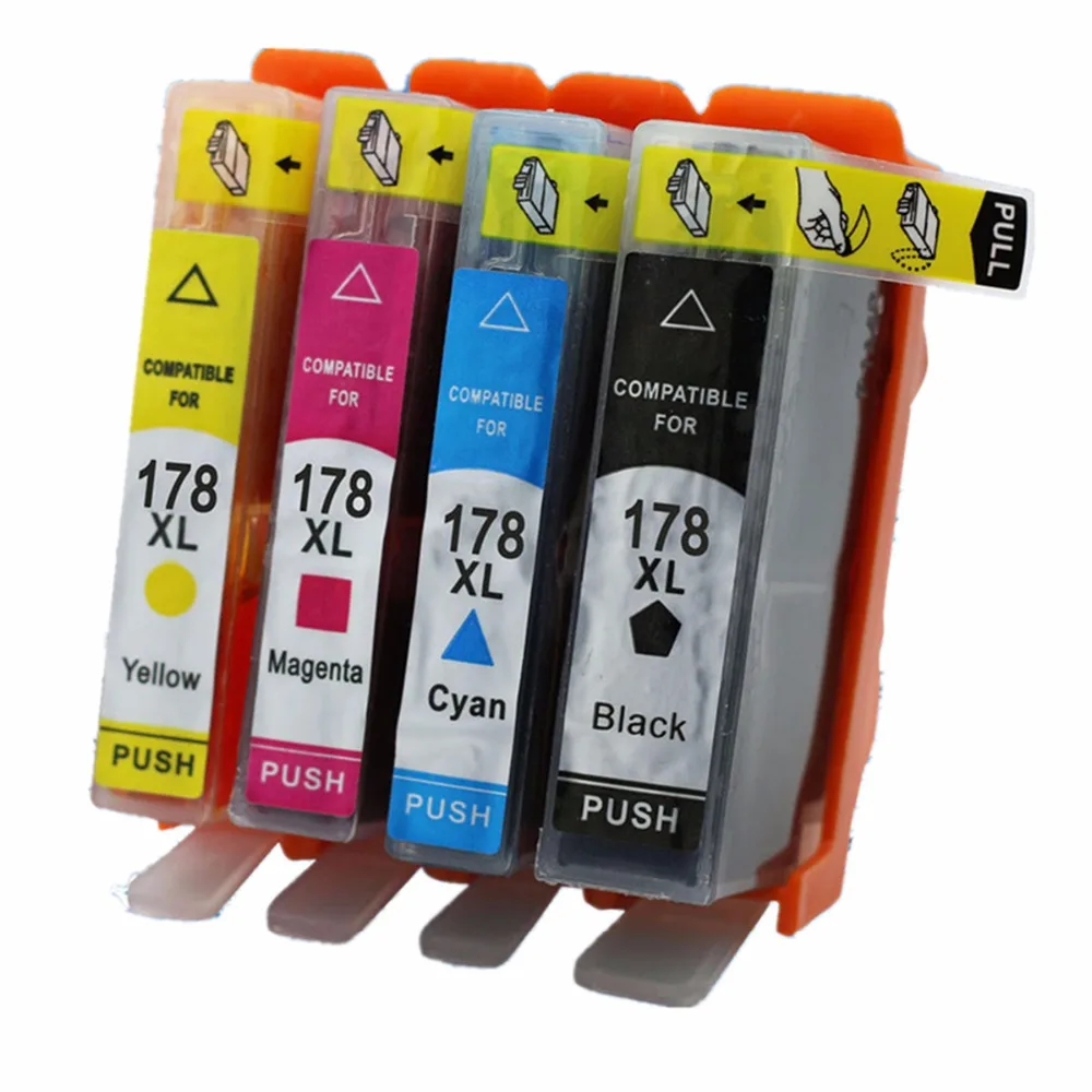 Сменные чернильные картриджи для HP178XL HP178 178XL 178 XL Photosmart 5510 5511 5512 5514 5515 5520 5522 5525 6510 6512