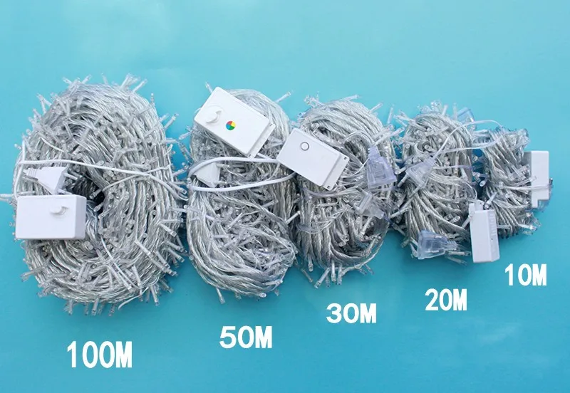 New 20M 200 LED Fairy String Lights Multi-color 220V Waterproof holiday led lighting Christmas/Wedding/Party Decoration Lights New 20M 200 LED Fairy String Lights Multi-color 220V Waterproof holiday led lighting Christmas/Wedding/Party Decoration Lights