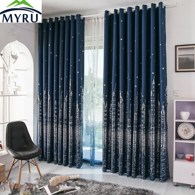 MYRU Mediterrane marineblauw gordijnen landelijk zilver en goud ... MYRU Mediterrane marineblauw gordijnen landelijk zilver en goud ...