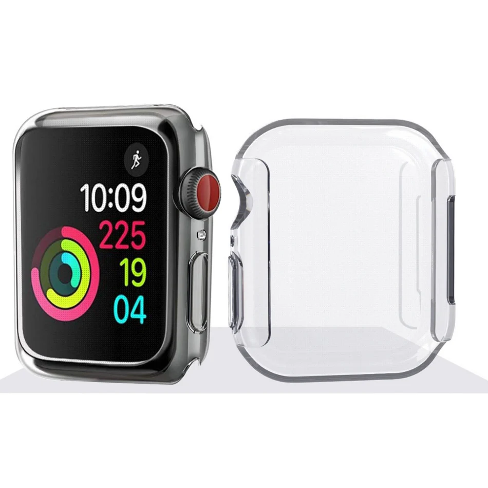 Для Apple watch 40 мм 44 серия 4 противоударный Чехол протектор экрана для iWatch TPU