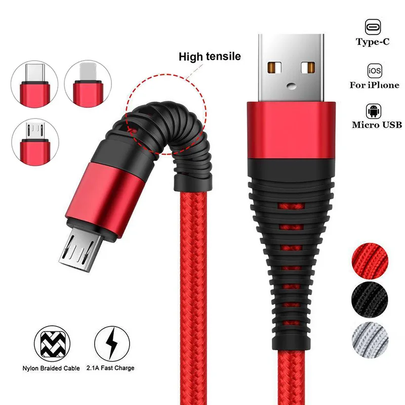 USB-кабель для быстрой зарядки Smasung Galaxy A40 A50 M30 Micro USB Type-C мобильный телефон зарядное