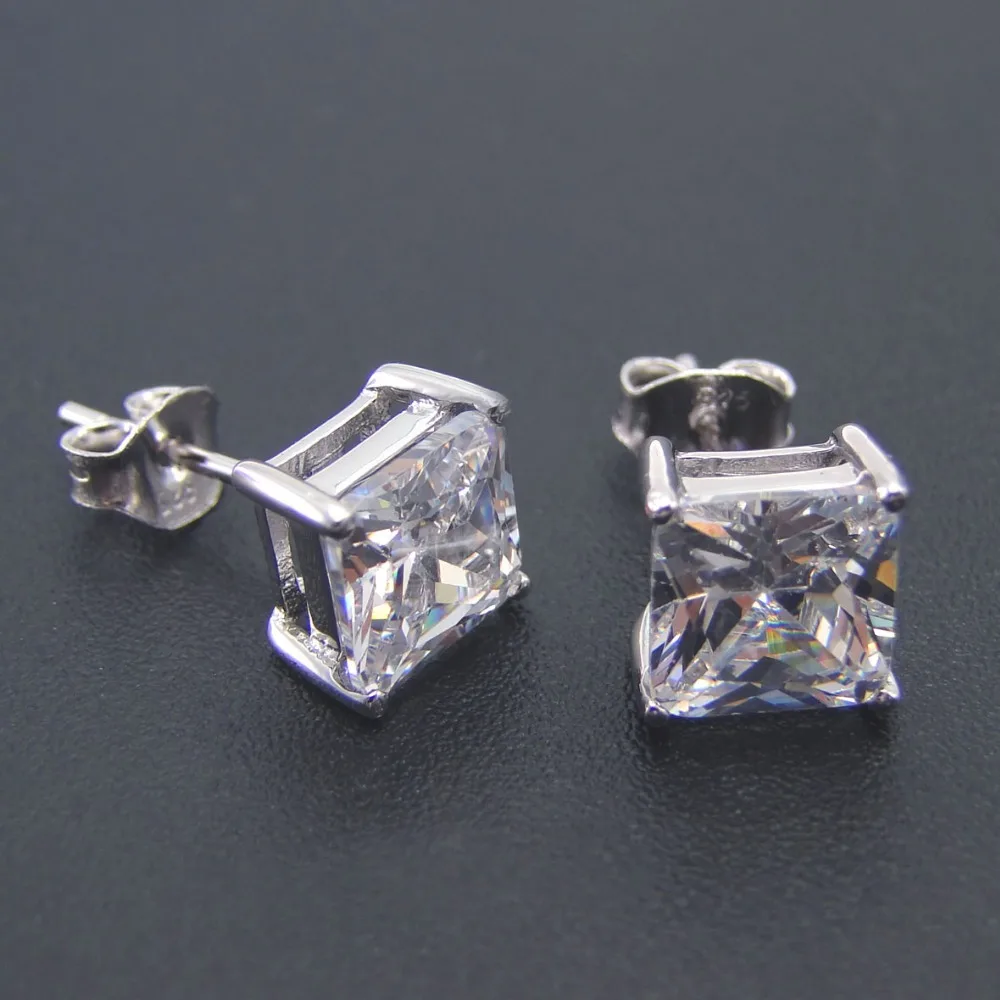 Best Selling 100 925 Sterling Sliver Stud Earrings Women Jewelry