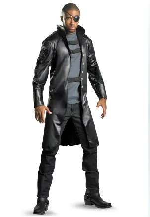 

The Avengers Nick Fury Deluxe Adult Costume Cosplay Costumes anime Halloween aegis Bureau Commander costume