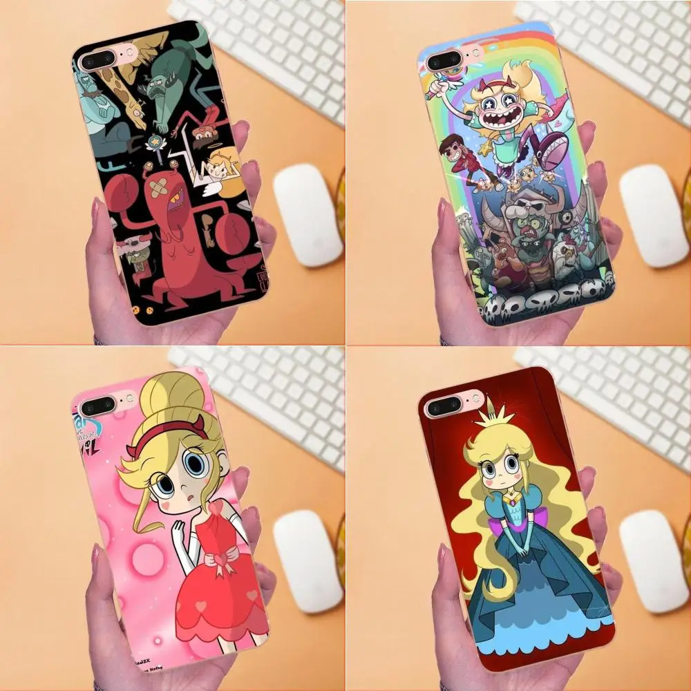 Аксессуары из мягкого ТПУ чехол Star Vs The Force Of Evil для Samsung Galaxy Note 5 8 9 S3 S4 S5 S6 S7 S8 S9 S10 mini