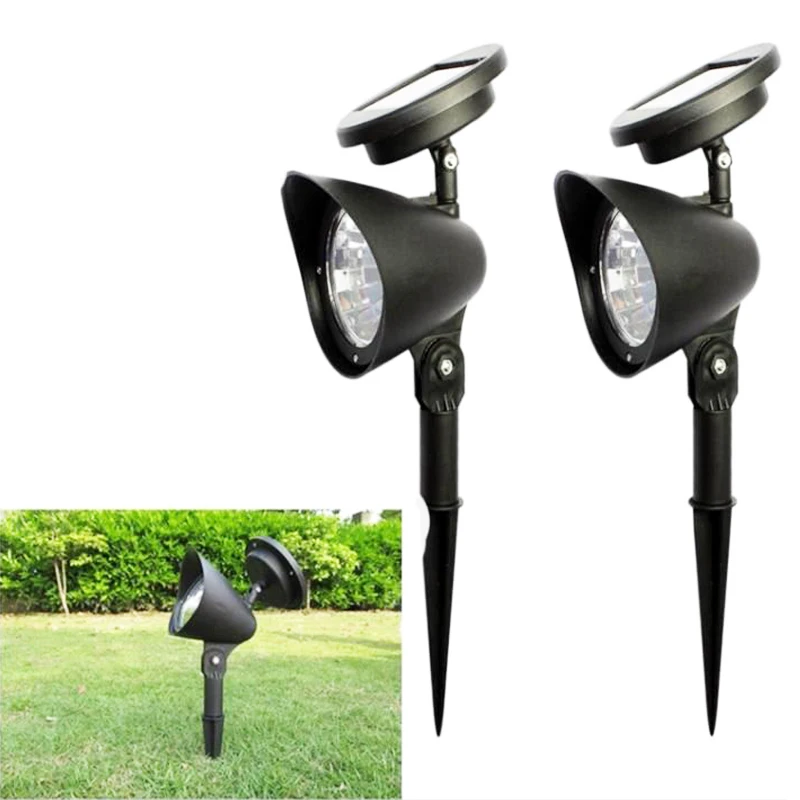 CHICLITS 2 PCS 4 LED Solar Lamp Energy Outdoor Garden Lights 1.2V 600mAh Cold Light Yard Security Lawn Lighting (5)
