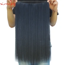 Ysz5050/25 цветов 5 шт. xi. rocks синтетические волосы для наращивания парик Длина Halo или сшить в прямой эластичный Канат двойной уток парики