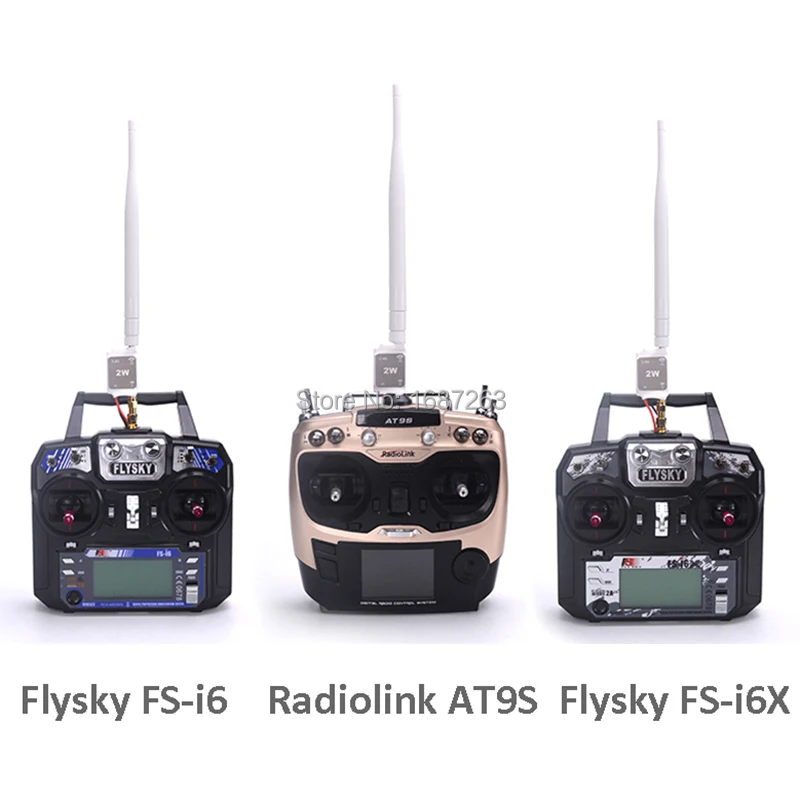 Flysky FS i6 / i6X Radiolink AT9S RC передатчик + 2 4G усилитель радиосигнала сигнала для FPV