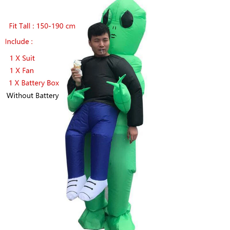 Blame ET Alien iNflatable Costume Holiday Halloween Performace Clothing