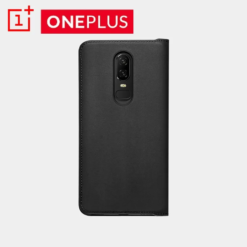 OnePlus 6 флип-чехол черный чехол из искусственной кожи пять флип-чехол умный сон Пробуждение крышка защитный экран для Oneplus6 Six