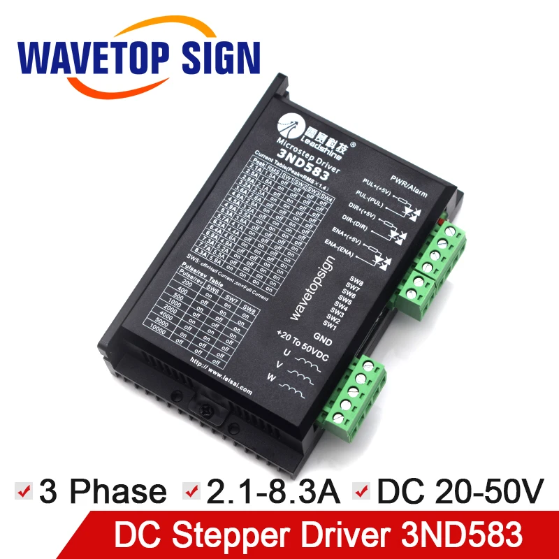 

Original Leadshine Driver 3ND583 3DM580 3DM683 3Phase Laser Machine Parts CNC Router Machine Parts Match with 57 86 Series Motor