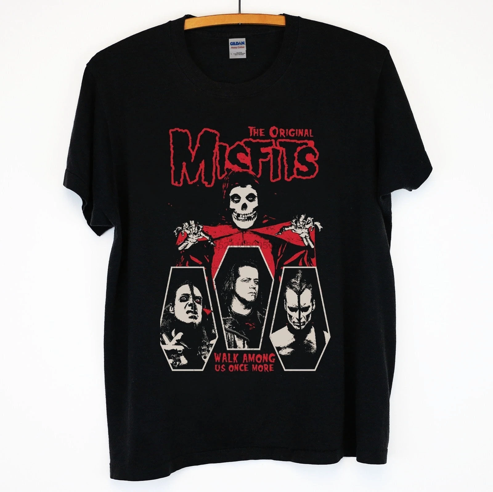 New Misfits Classic Fiend Skull Danzig Punk Shirt badhabitmerch SML-2XL