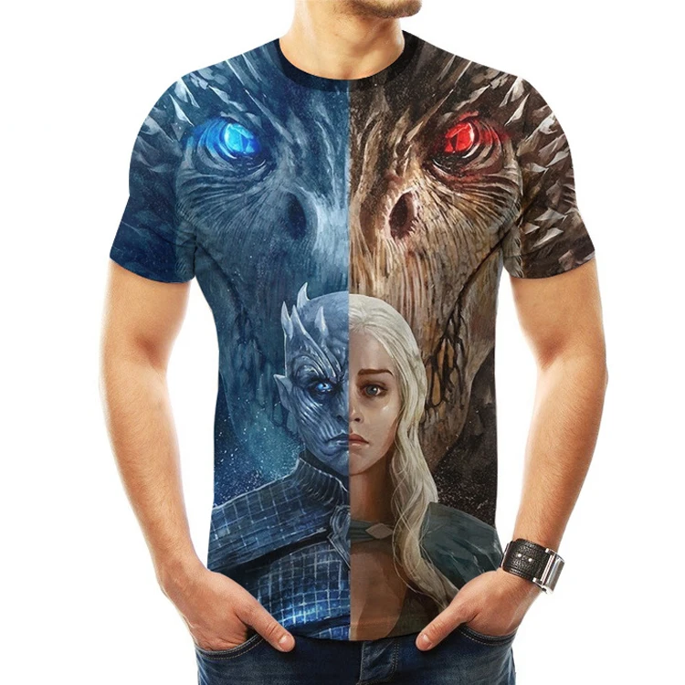 

Game Of Thrones Vintage T Shirt Family Matching Outfits Men Women Short Sleeve Tops Plus Size 3D Print Kids Boys Girls Tee Shirt