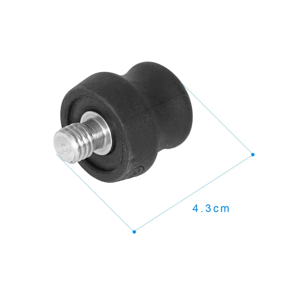 boccola per borchie 1pcs piedino in gomma antiscivolo, piedini con punta Spike accessori for fotografia for treppiede monopiede kit M8 da 3/8 di pollice 1/4 di pollice Isolatore filettato ( Color