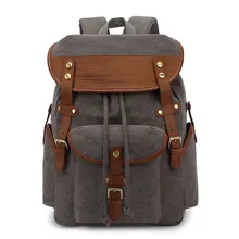 Goog. Ю Винтаж модные Для мужчин ноутбук холст рюкзак школьный рюкзак Для мужчин холст рюкзак для отдыха дорожная сумка рюкзак
