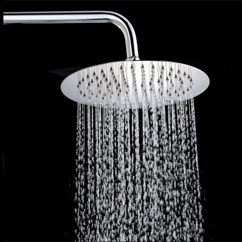 8 inch round stainless steel bath water rainfall shower head