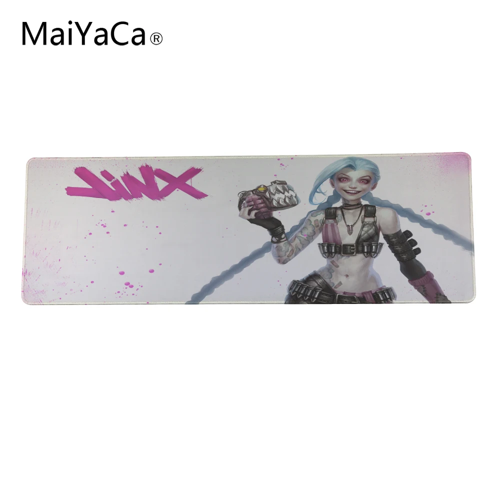  Jinx 2017 New 90 * 30 CM Rubber Large Gaming Mouse Pad Edge Lock Computer Mousepad Mouse Mat For Do