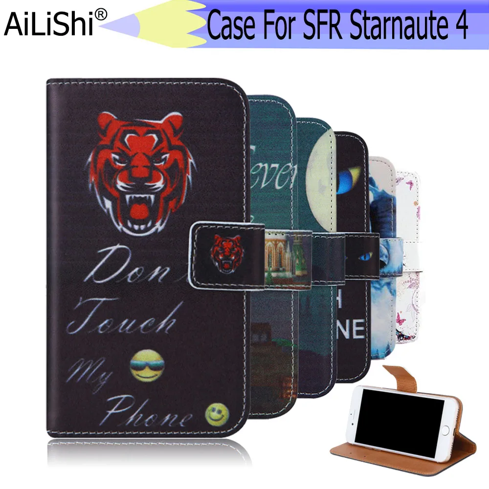 

AiLiShi For SFR Starnaute 4 Case Exclusive Phone Starnaute 4 SFR Leather Case Flip Credit Card Holder Wallet 6 Colors Painted