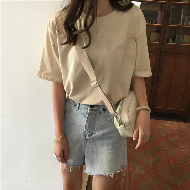 Jielur Tee Shirt 15 jednolity kolor podstawowe T koszula kobiety na co dzień O-neck Harajuku lato Top koreański Hipster biały t-shirt S-XL Dropship tanie i dobre opinie COTTON Poliester Elastan NONE Tees Stałe Topy Krótki REGULAR t shirt women camisetas mujer streetwear magliette donna Jielur Tee Shirt 15 jednolity kolor podstawowe T koszula kobiety na co dzień O-neck Harajuku lato Top koreański Hipster biały t-shirt S-XL Dropship tanie i dobre opinie COTTON Poliester Elastan NONE Tees Stałe Topy Krótki REGULAR t shirt women camisetas mujer streetwear magliette donna