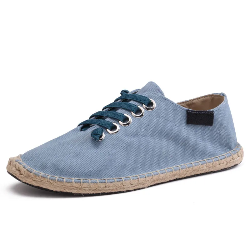 Peking Spring Summer Boats Shoes Hemp Canvas Sneakers Lace Up Breathable Men's Flats Espadrilles Fashion Casual Driving Shoes Peking Spring Summer Boats Shoes Hemp Canvas Sneakers Lace Up Breathable Men's Flats Espadrilles Fashion Casual Driving Shoes