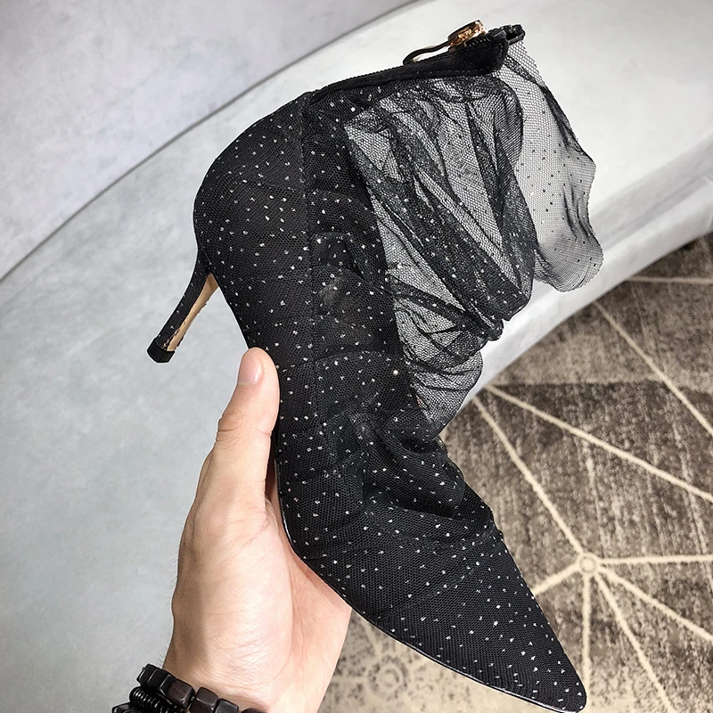 MONMOIRA/элегантные кружевные свадебные туфли; женские пикантные туфли с острым носком на высоком каблуке; женские туфли-лодочки на шпильке с роскошными кристаллами; SWB0143